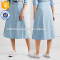 New Fashion Jersey Midi Skirt DEM/DOM Manufacture Wholesale Fashion Women Apparel (TA5162S)